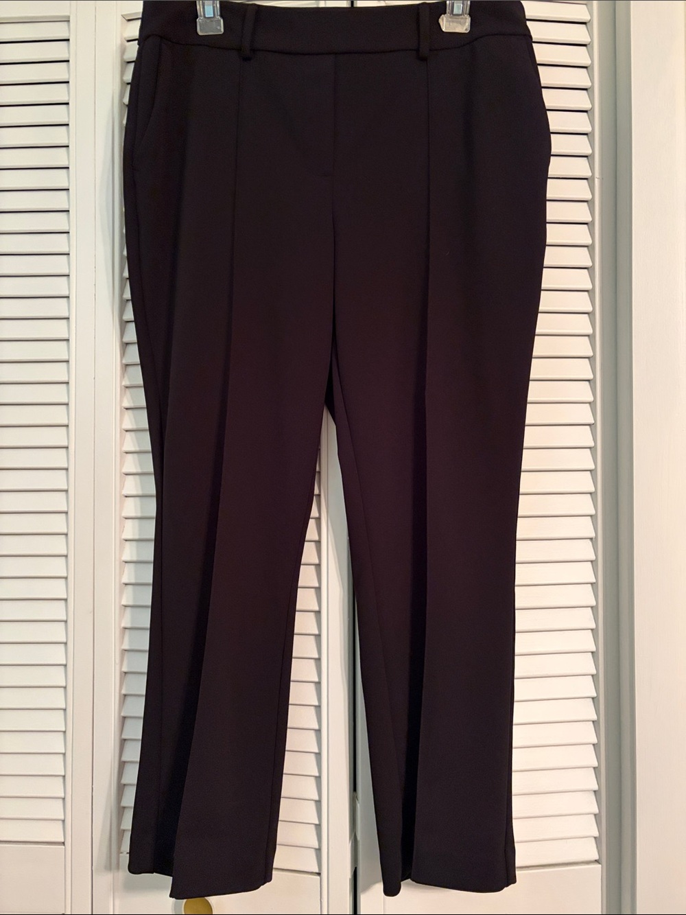 Jules & Leopold Black Boot-Cut Dress Pants